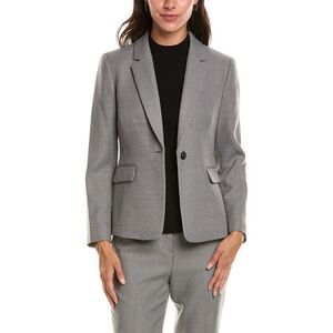 Tahari Asl Womens  Petite Blazer, Gray